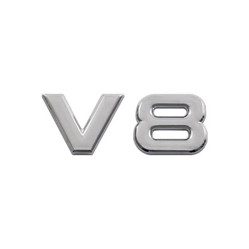 Emblème V8 Racing pour voiture, autocollant en métal, garde-boue d'insigne, auto, moto, camion, SUV