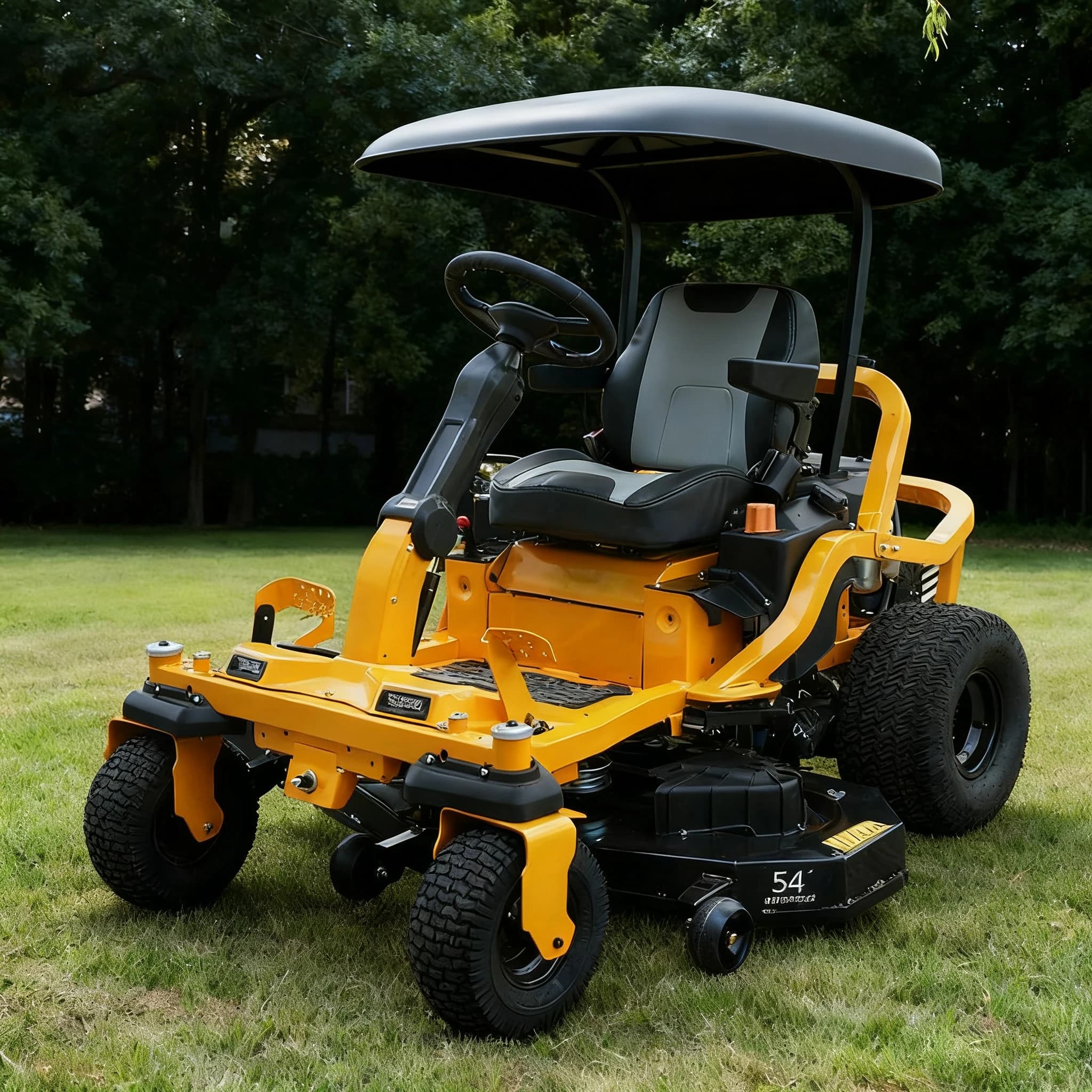 Tondeuse à gazon commerciale 54 pouces, 26hp, tracteur de jardin, 3 en 1, ensachage, décharge latéra