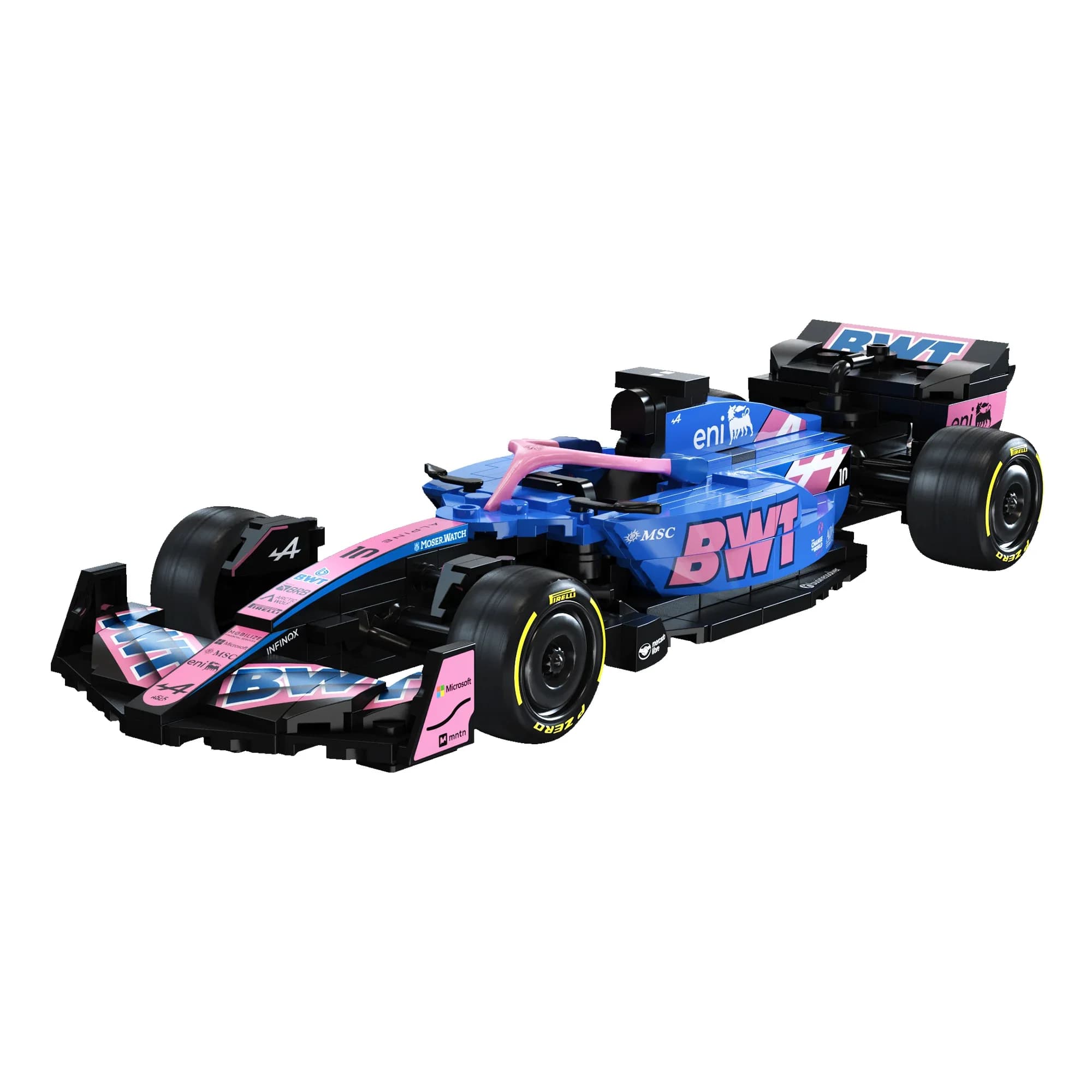 Nouvelle supercar célèbre Alpine F1 A525, voiture de course F1 numéro 43, voiture de sport, blocs de