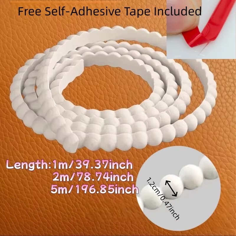 Moulure murale autocollante 5/2/1m, décorative et peignable, pour plinthes, murs, carrelages et plaf