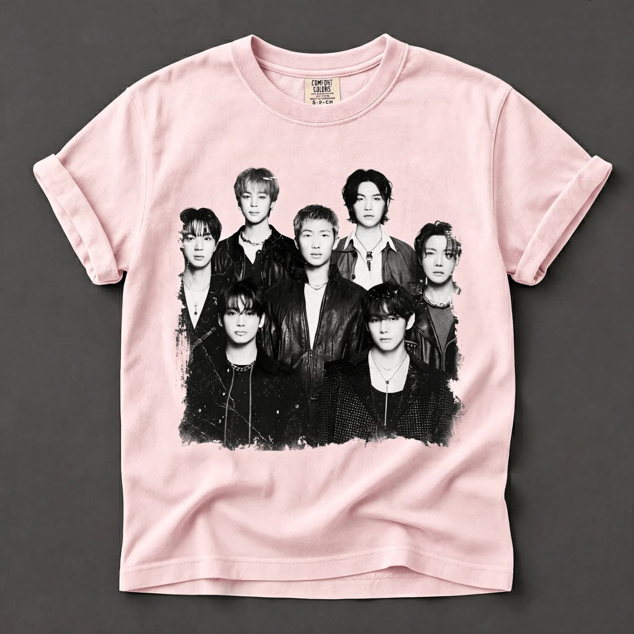 T-shirt Kpop Jung Kook BTS Bangtan Sonyeondan, T-shirt graphique, été 2026, homme femme, coton, T-sh
