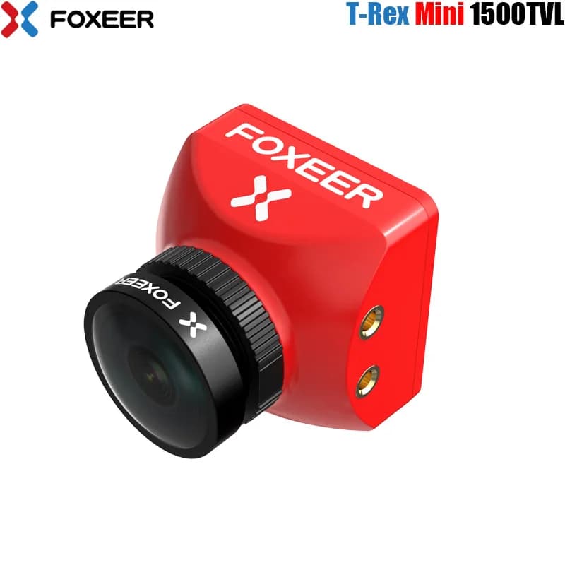 Foxeer t-rex Mini 1500TVL 6ms faible latence CMOS 2MP 4:3/16:9 PAL/NTSC commutable Super WDR FPV cam