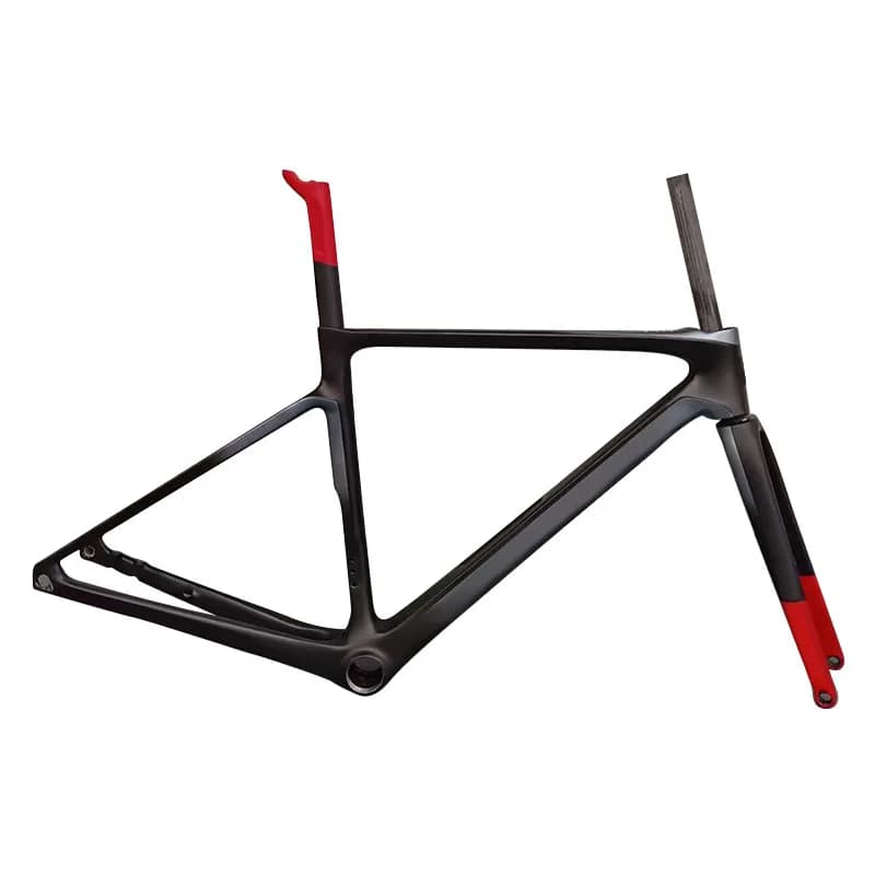CHAUD! Nouveau cadre de vélo de route en carbone V4Rs T1100 revêtement rouge et noir classique cadre