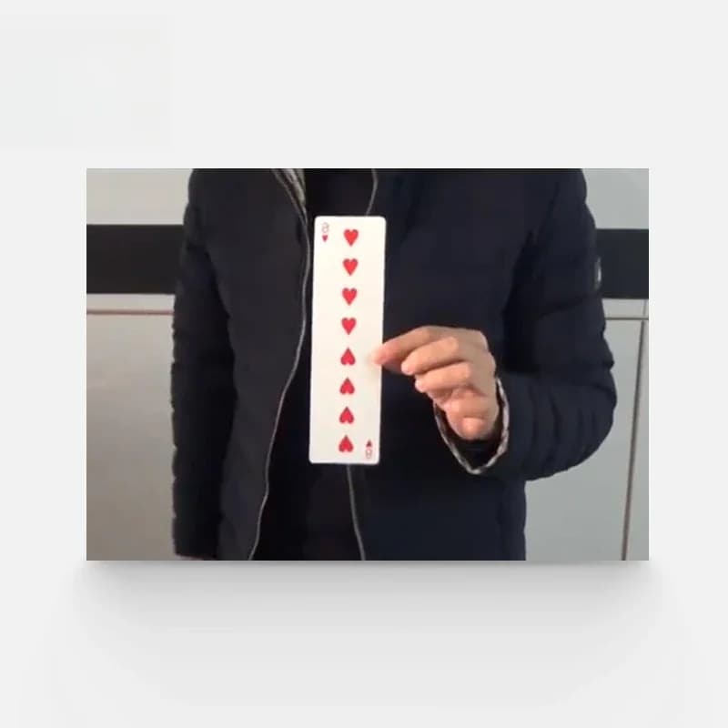 La longue carte de tour, accessoires magiques, illusion de mentalisme, magie de scène, gros plan, Ma