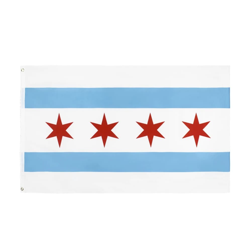 FLAGLINK 90x150cm Drapeau du club américain de Chicago W pour la décoration