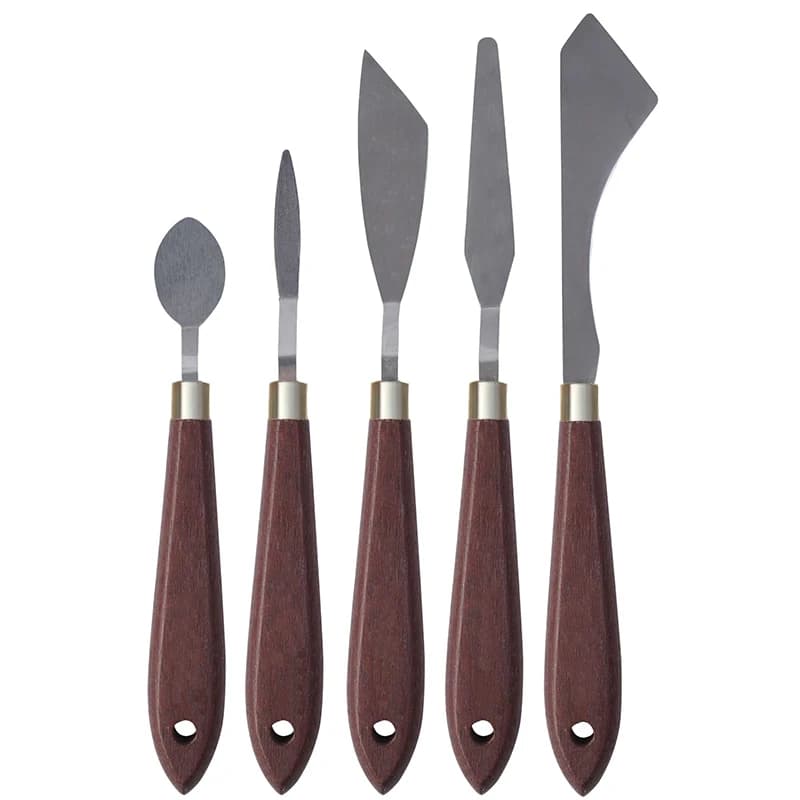 Couteau à Palette pour peinture, spatule en acier inoxydable, couteau à Palette pour peinture à l'hu