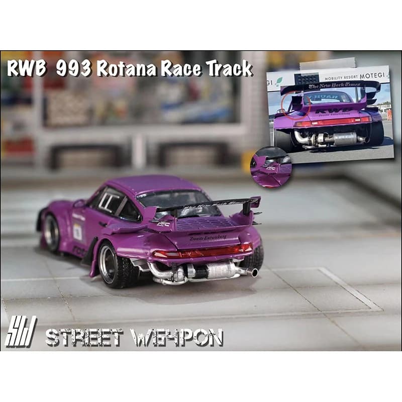 Rotana Race Track Diorama Car Model Collection, Diecast Diorama, Street Kokor, SW, En stock, 1:64 RW