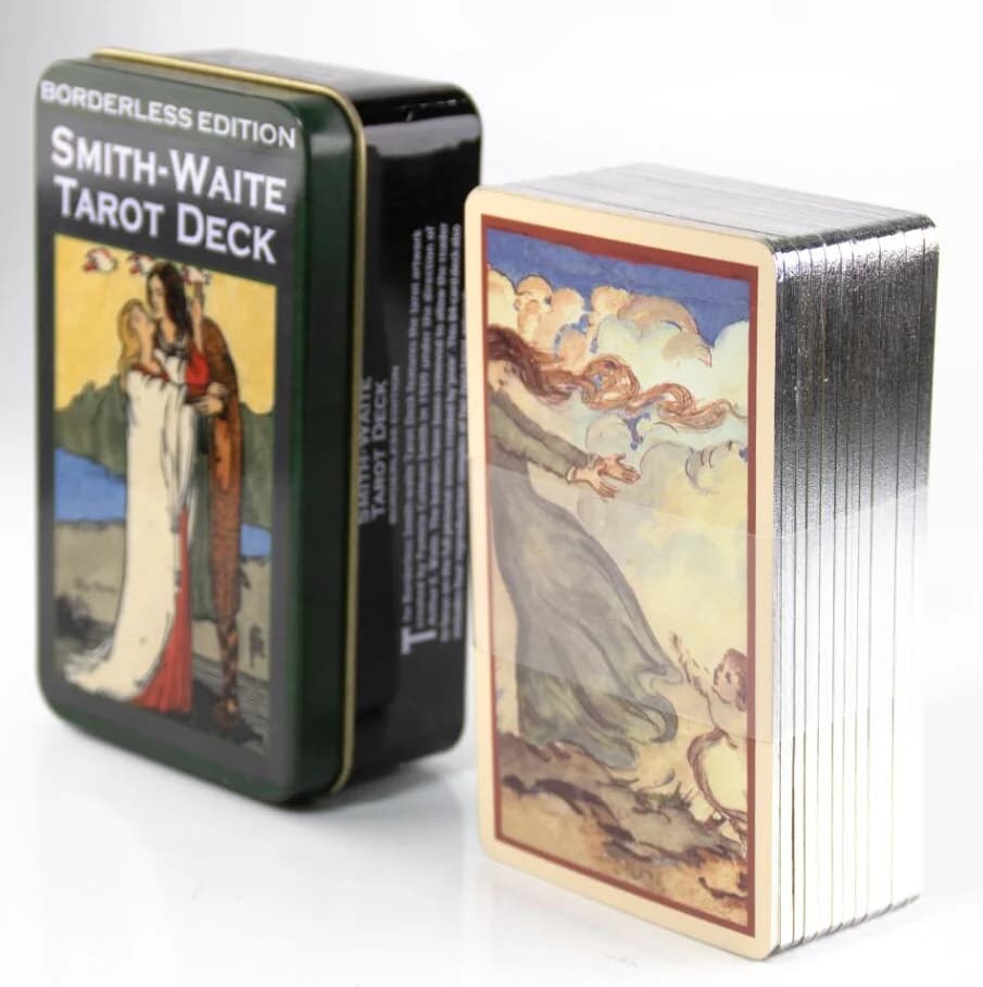 Cartes Oracle adaptées aux débutants avec boîte en métal, cartes d'auto-exploration et de jeu de soc
