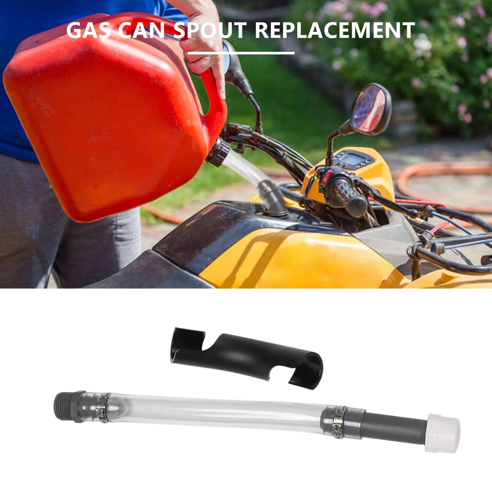 Bidon à essence VC-Innovative de 5 gallons avec bouchon de remplissage VP Racing Fuel Deluxe et kit 