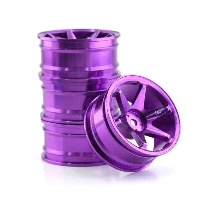 1/10 roues de course RC pneus jantes en métal Hub12mm Hex pour 1:10 RC sur voiture de route Tamiya T