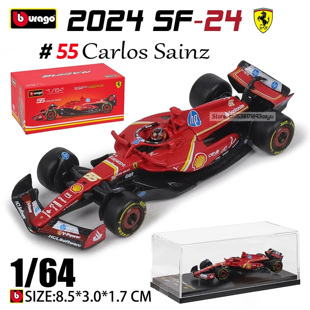 Bburago 1:43 Emballage scellé en boîte 2024 F1 Ferrari SF24 # 16 Charles Leclerc # Modèle de voiture