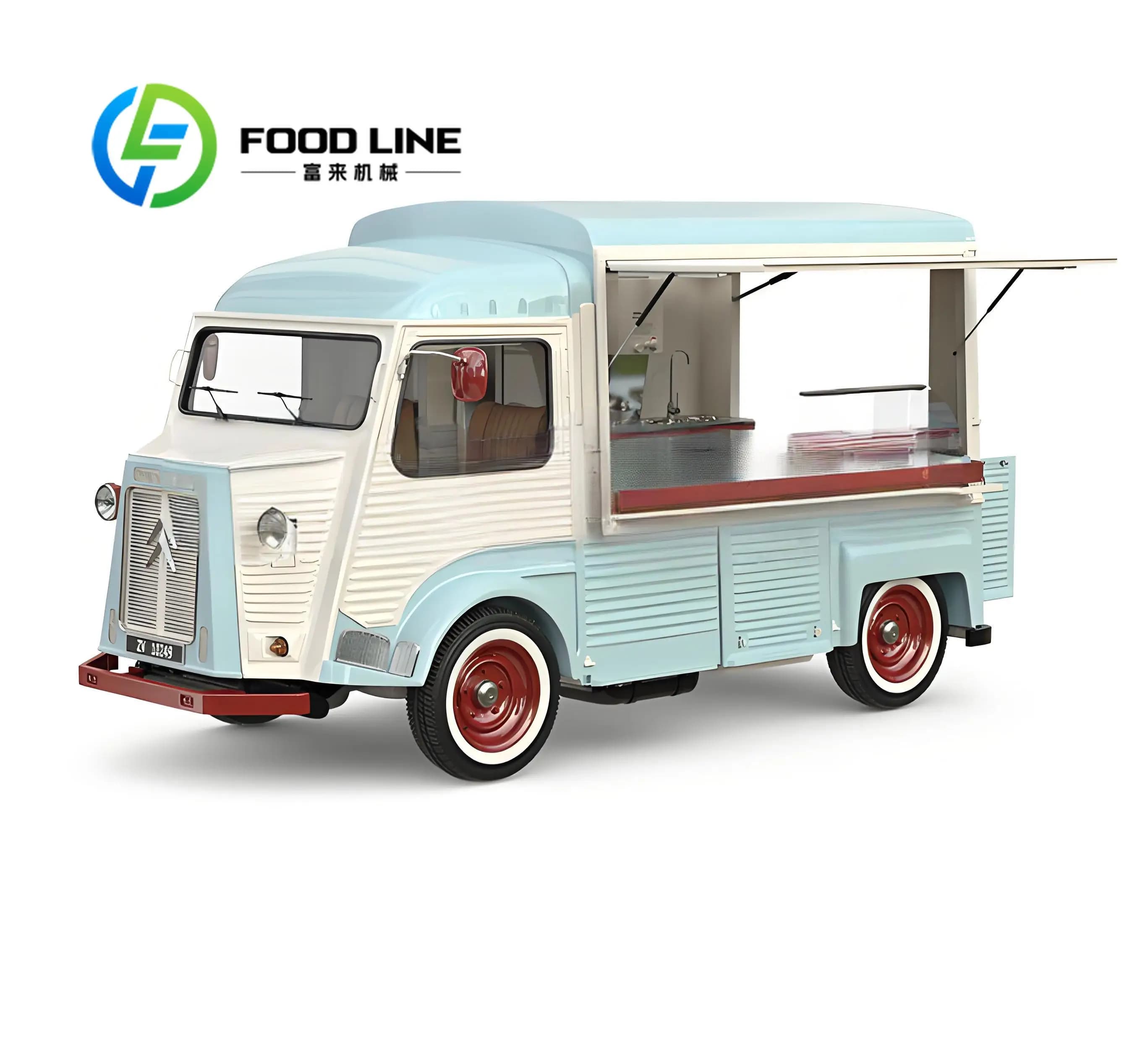 Voiture-restaurant électrique citroën personnalisable, cuisine Mobile entièrement équipée pour resta