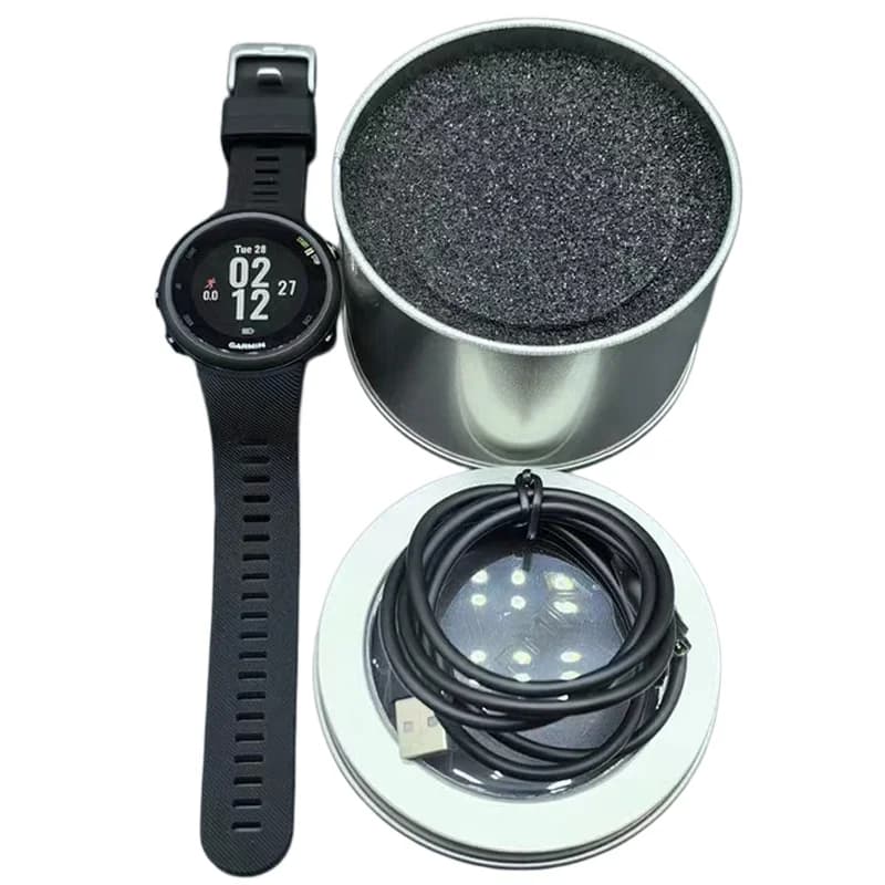 Montre de sport GPS Garmin Forerunner 45, 95% neuve, moniteur de fréquence cardiaque, version multil
