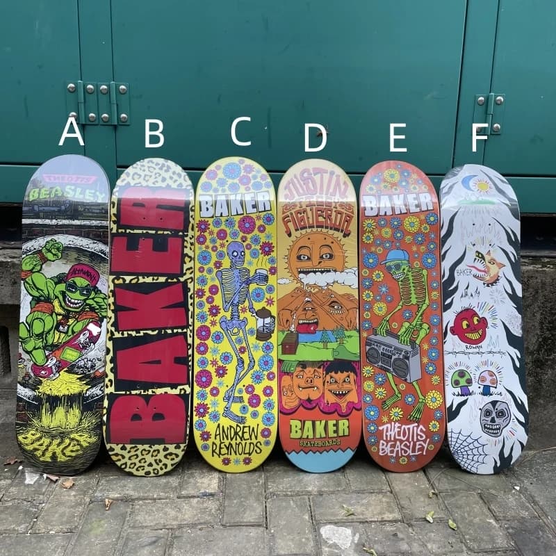 Baker Lotion Board Add Griptape Decks, Maple 7 Role, Cold Pressing, Double Rocker, 100%, Canada, Amé
