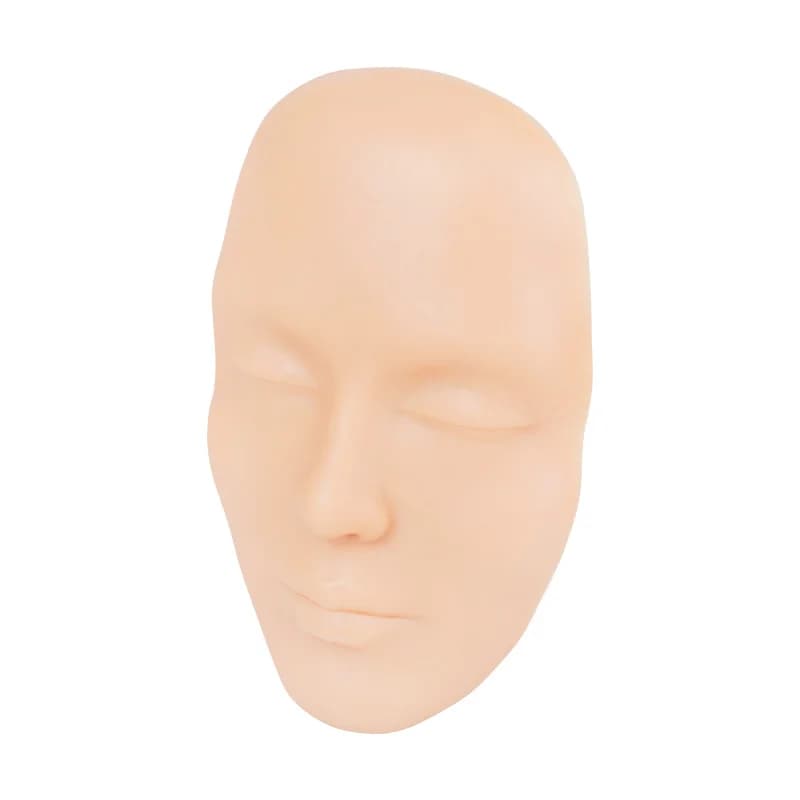Peau en Silicone 3D réaliste pour maquilleurs permanents, peau de visage brun foncé moyen clair, fou
