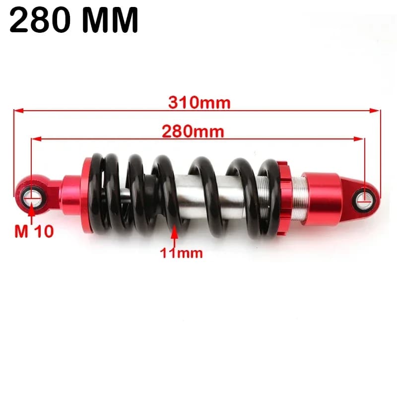 Suspension arrière en alliage d'aluminium pour Pit Bike, amortisseur de moto, vélo D343, 260mm, 280m