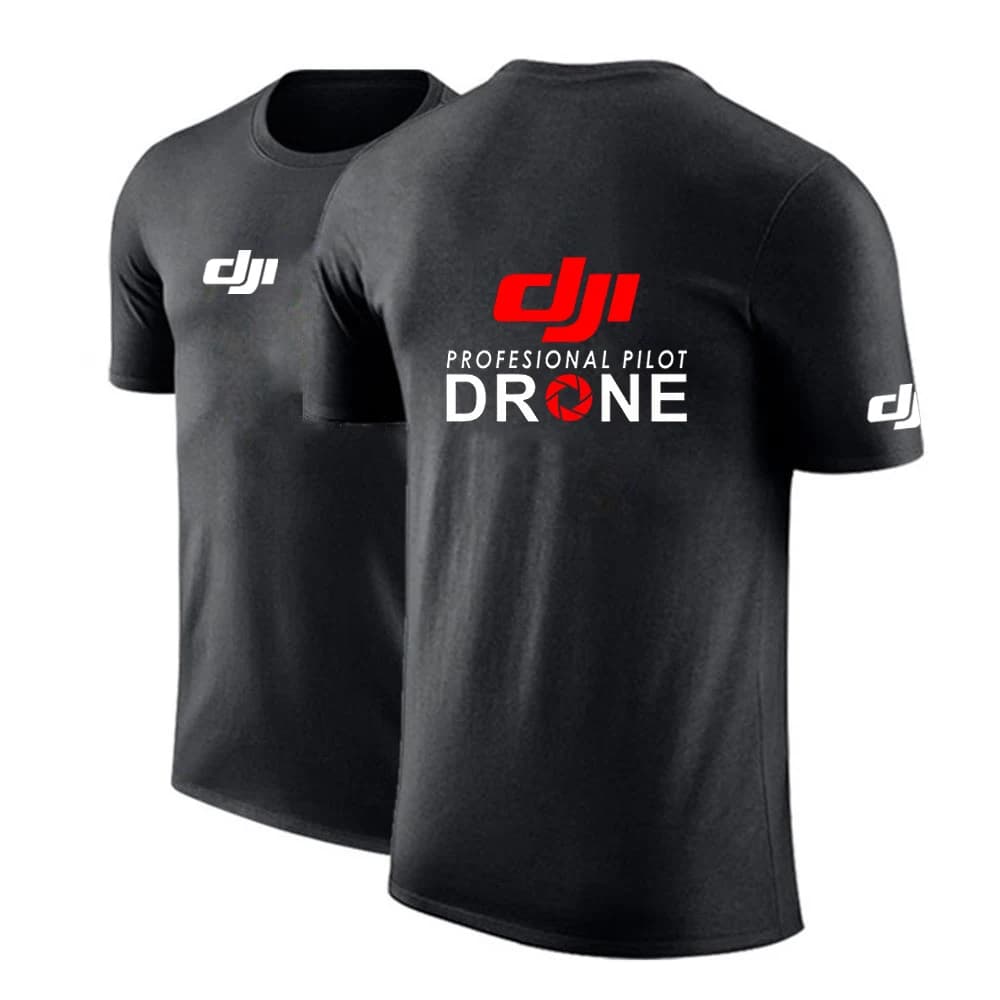 Dji Professional Pilot Drone T-shirt imprimé pour hommes, T-shirt de sport de course populaire, T-sh