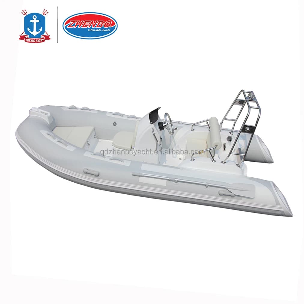 Bateau pneumatique rigide à coque en fibre de verre RIB-390C Sport Yacht de 13 pieds, vitesse rapide
