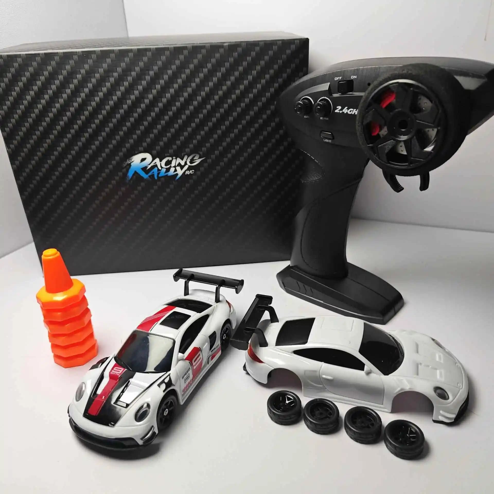 Voiture RC à dérive avec Gyroscope ESP, contrôle proportionnel complet, corps métallique 4WD, 2 jeux