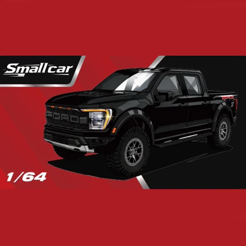 Modèle de voiture pick-up en alliage Smallcar 1:64 Raptor F150, cadeau pour adultes, loisirs et joue