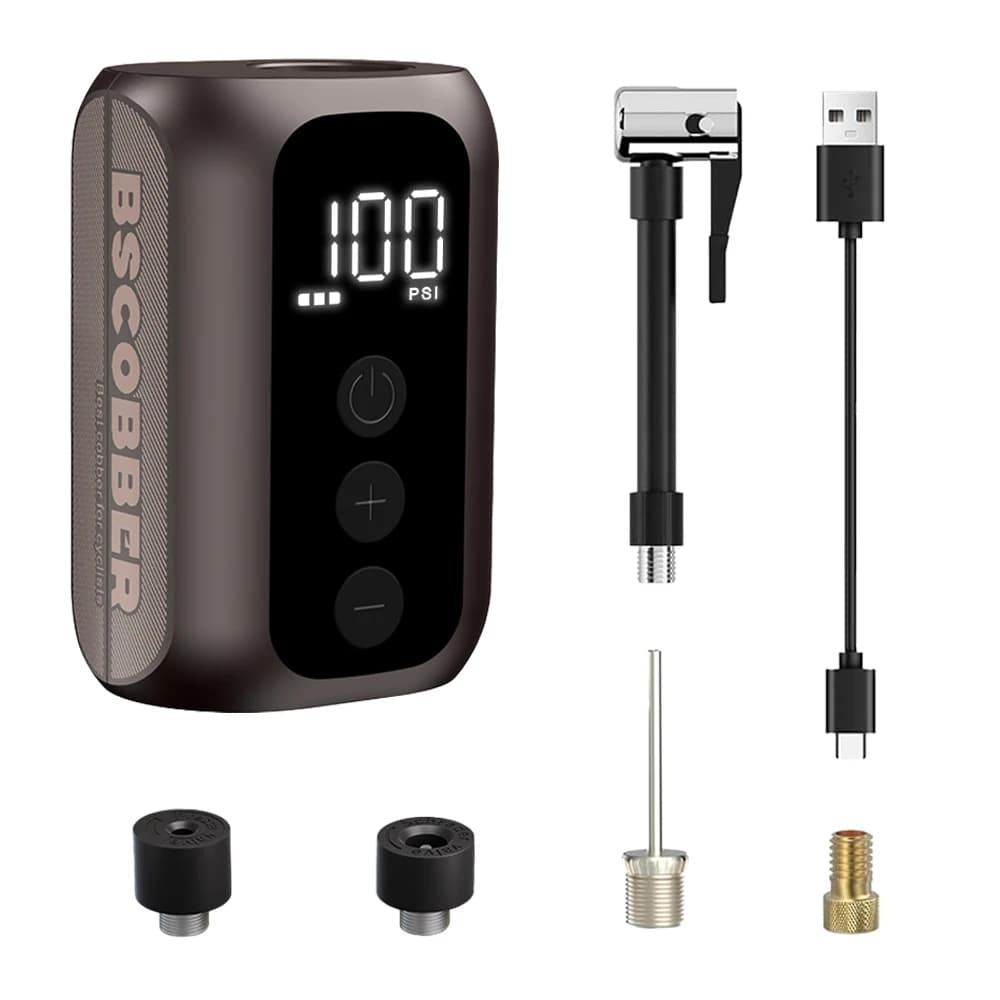 BSCOBBER A5mini pompe à Air Portable Portable Rechargeable sans fil accessoires de vélo gonfleur de pneus 100PSI haute pression