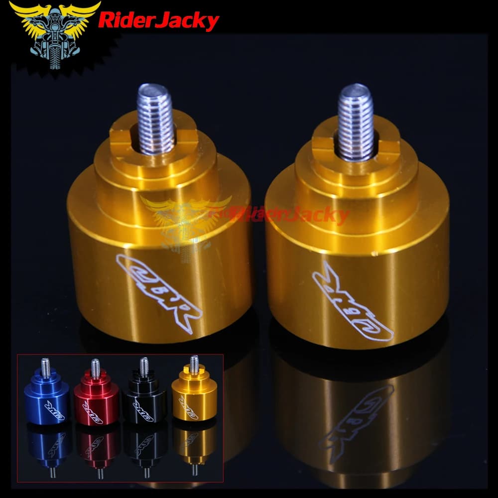 RiderJacky-Embouts de Barre Dorée pour Moto
