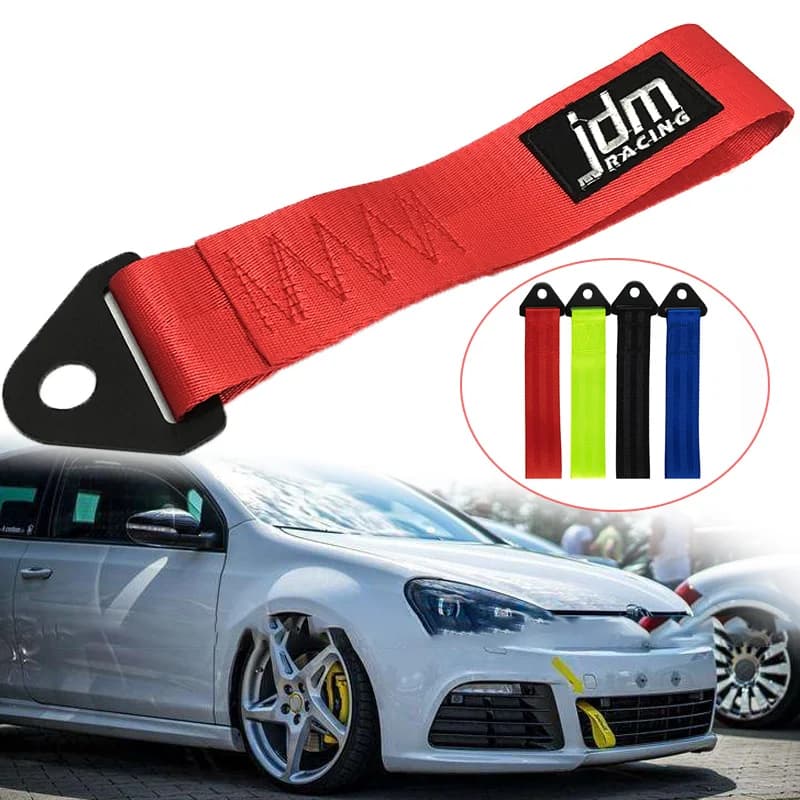 Sangle de remorquage en Nylon haute résistance universelle JDM RACING voiture remorquage Auto remorque cordes avant et arrière pare-chocs remorque sangle de remorquage décor