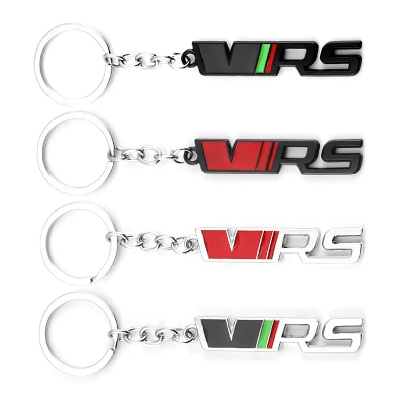 Porte-clés de voiture Logo VRS, pour Skoda VRS Octavia Kamiq kodiaqkaroq RS Superb Fabia Rapid