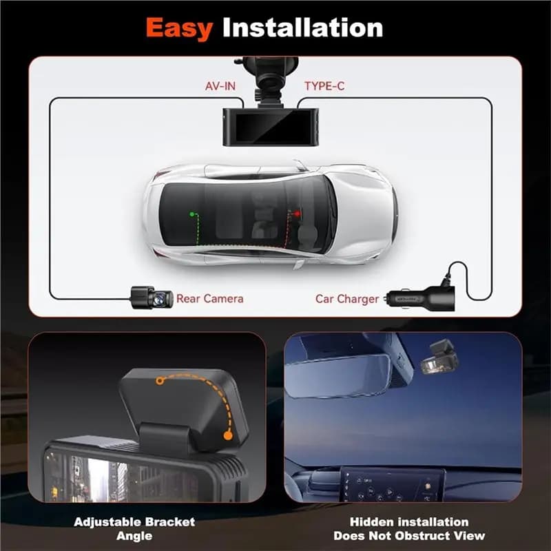 Caméra embarquée GPS Osmo Dashcam 4K pour voiture