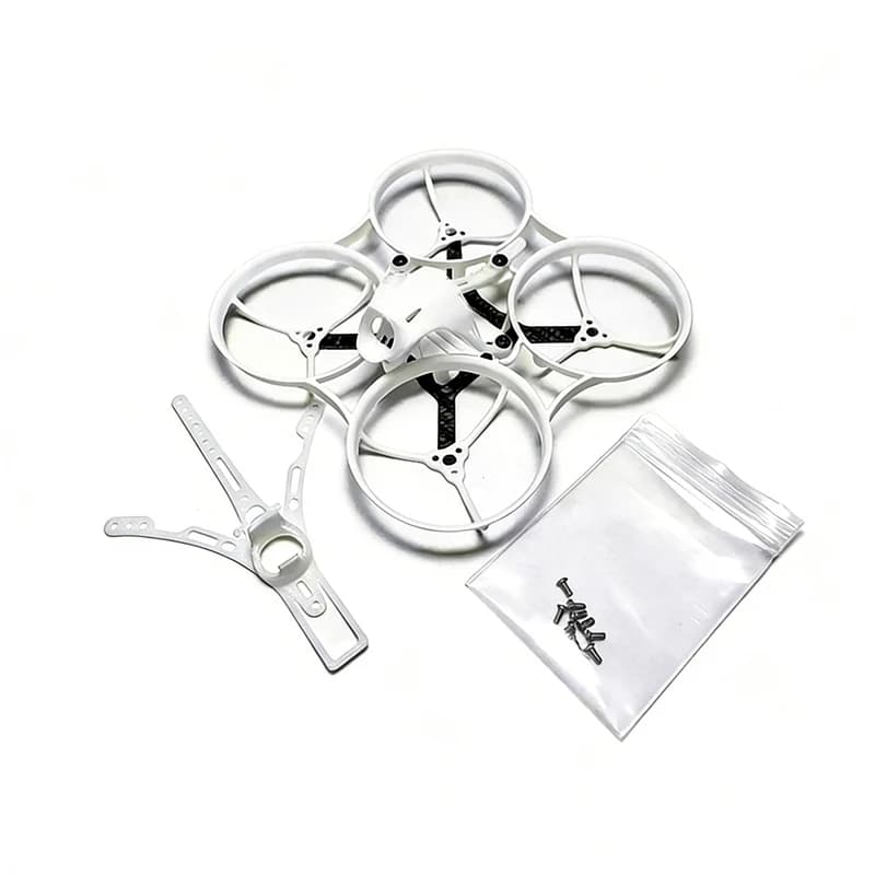 Kit de châssis de course en fibre de carbone 75 mm NewBeeDrone LiteAF pour drone FPV 1S Whoop, avec plaque inférieure renforcée et support de caméra