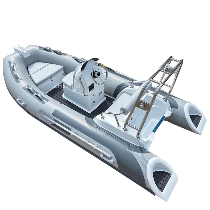 Bateau pneumatique rigide à coque en fibre de verre RIB-390C Sport Yacht de 13 pieds