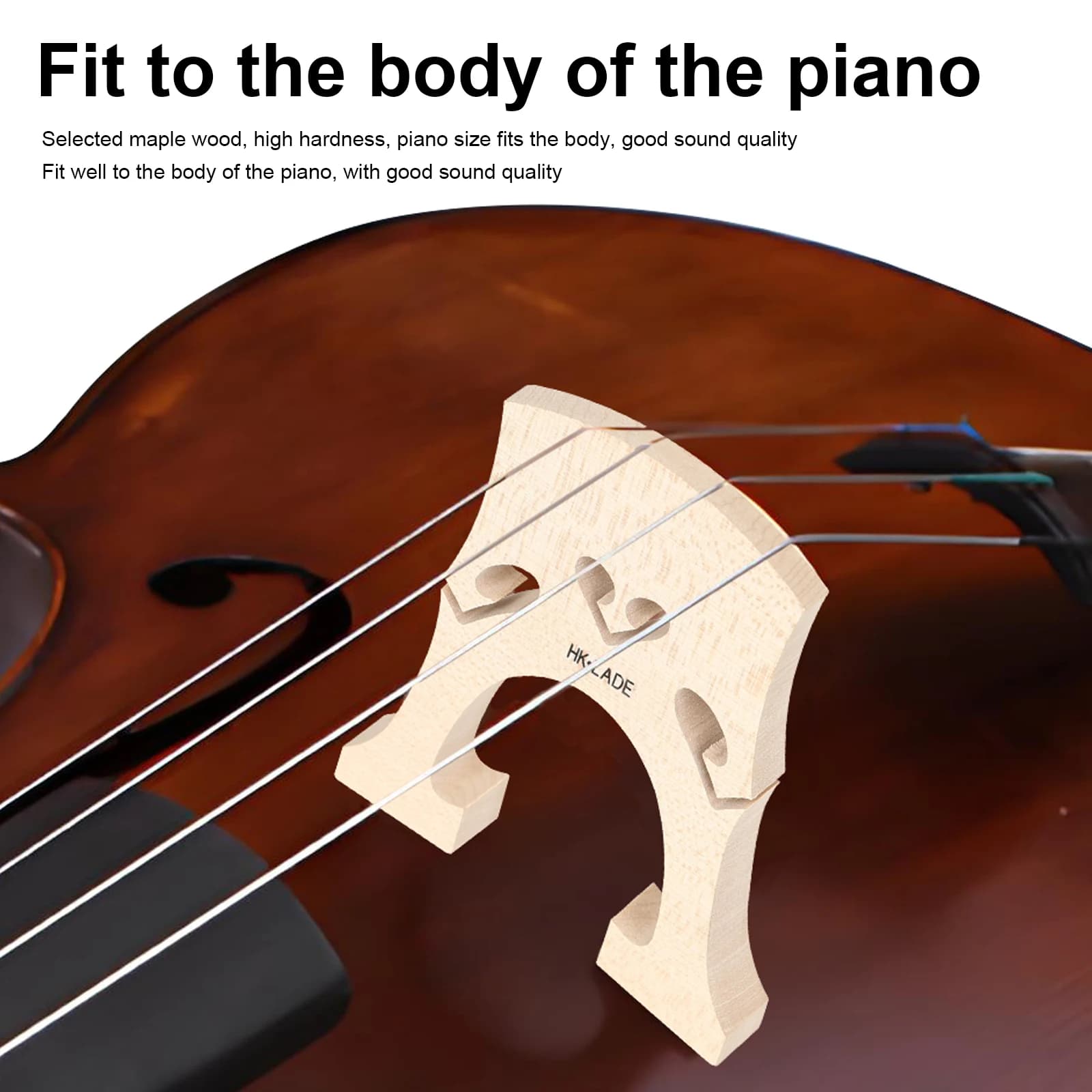 HK·LADE Baroque LN251 Chevalet de violoncelle – Érable européen