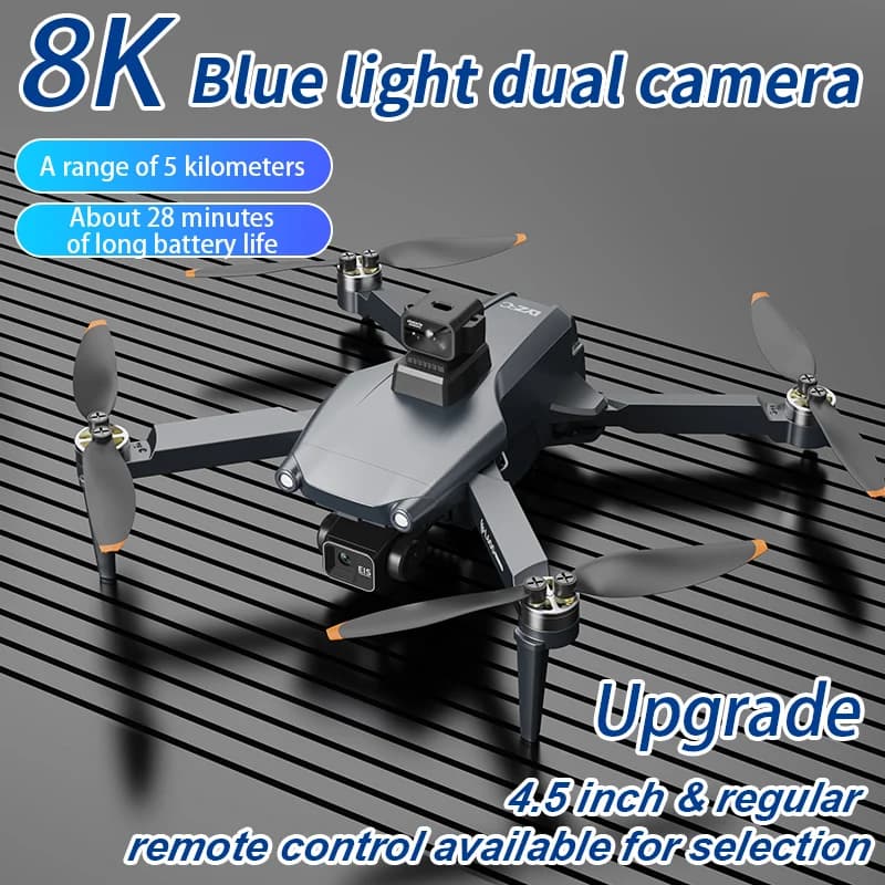 Drone GPS L600 PRO MAX Professionnel avec Double Caméra 4K HD, Nacelle 3 Axes, Évitement d'Obstacles, FPV, Moteur Brushless, WIFI 5G, Quadricoptère RC Jouet
