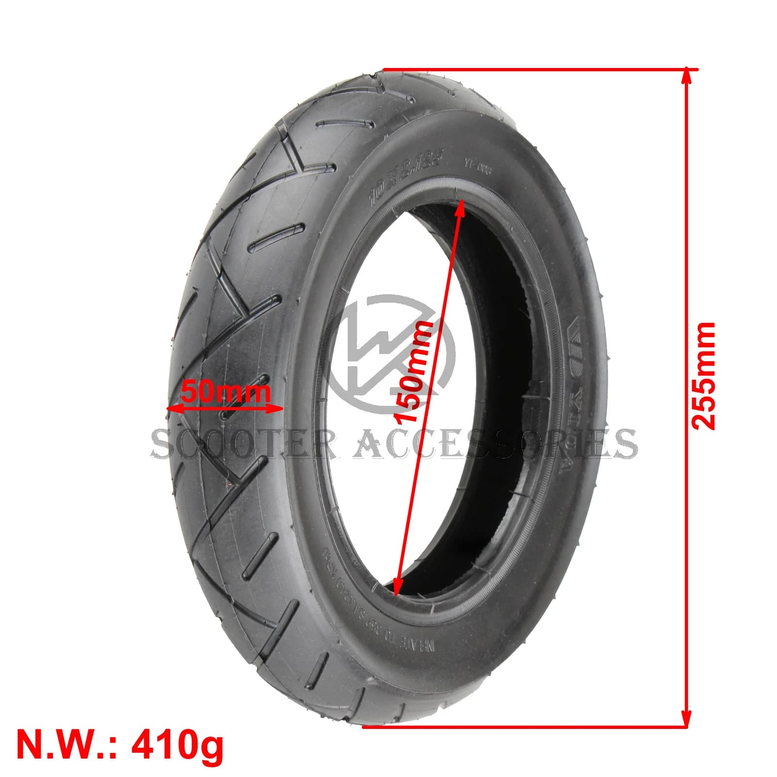 Pneu pneumatique de caméra 10 × 2.125 pour ZERO 10X Dualtron Speedway INOKIM Quick 2 3 4 pneus de Scooter électrique pneu gonflable