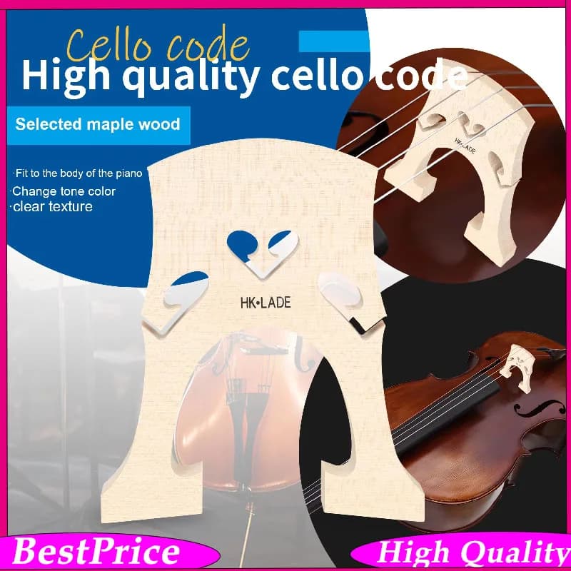 HK·LADE Baroque LN251 Chevalet de violoncelle – Érable européen