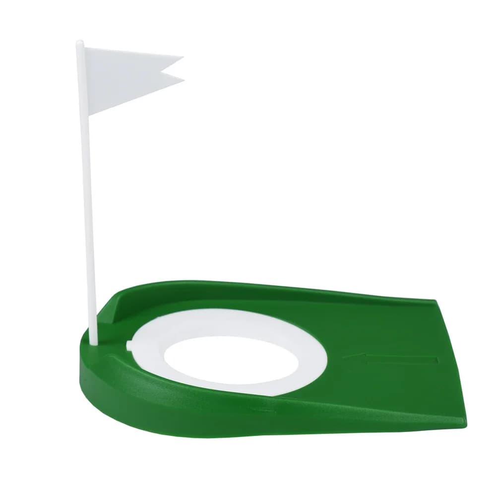 Entraîneur de mise de Golf en salle avec trou, Putter de drapeau, aide à la pratique verte, aide à l'entraînement en plein air dans la maison, trou réglable