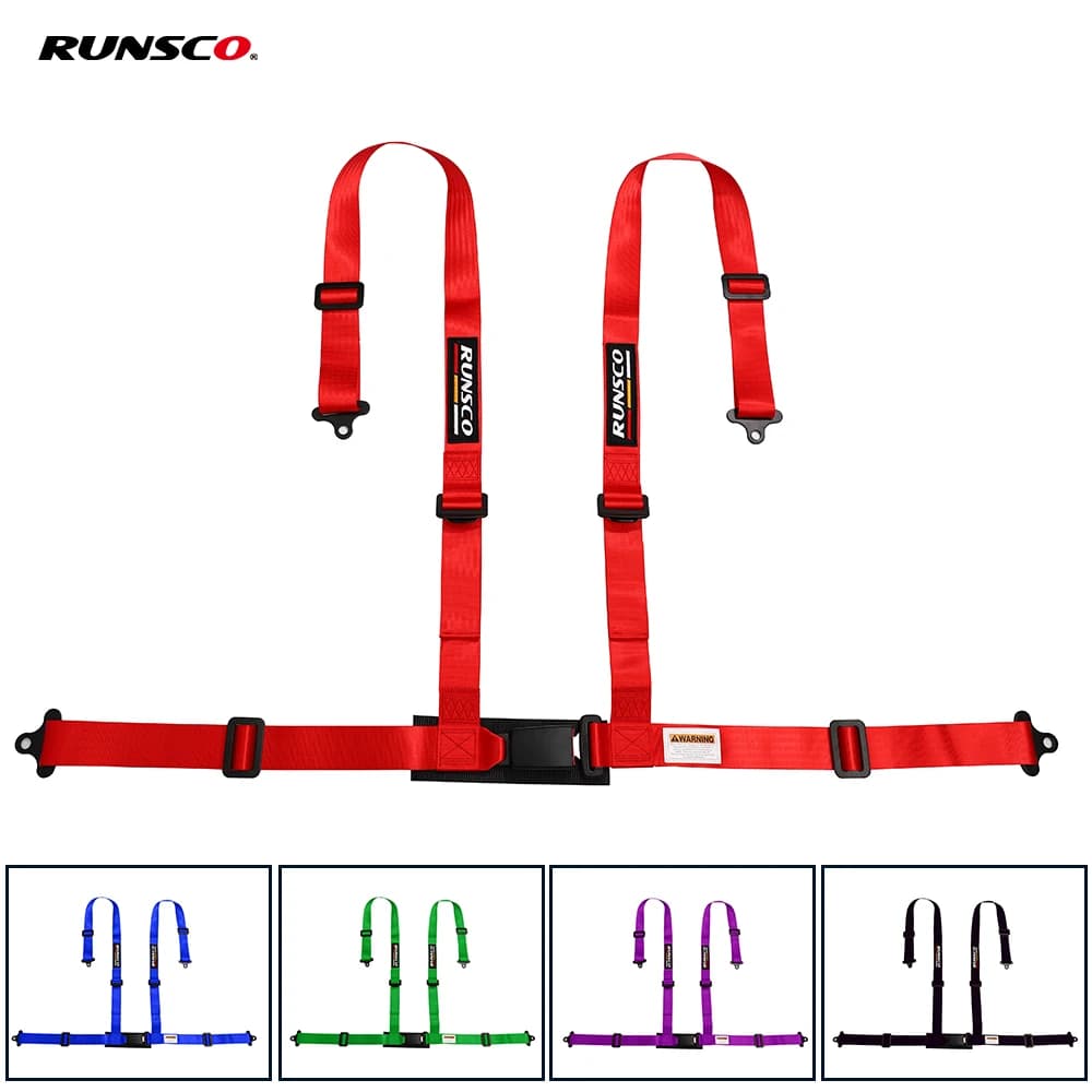 Ceinture de sécurité de course universelle d'origine, ceinture de sécurité de sport de voiture à la dérive, montage en fibre à quatre points, 2 po