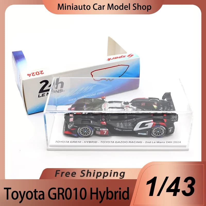 En Stock Spark 1:43 Toyota Gr010 hybride Le Mans 24h 2024 alliage Miniature moulé sous pression modèle Toyota Gazoo voiture de course Cusotm jouets cadeau