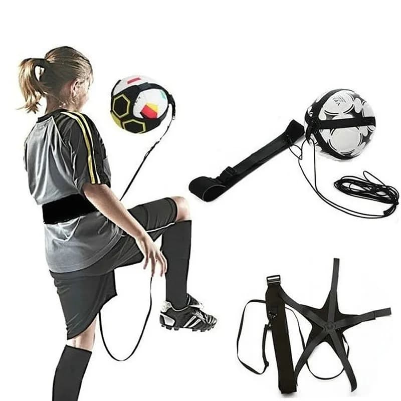 Ceinture d'entraînement de football avec sac à corde pour la pratique du dribble et l'amélioration du contrôle du