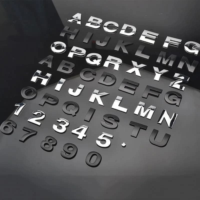 Autocollant de voiture en métal 3D