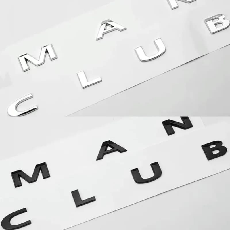 3d ABS noir lettres de voiture Clubman Logo coffre emblème Badge décalcomanie pour Cooper S F54 R55 R 55 JCW Clubman autocollant accessoires