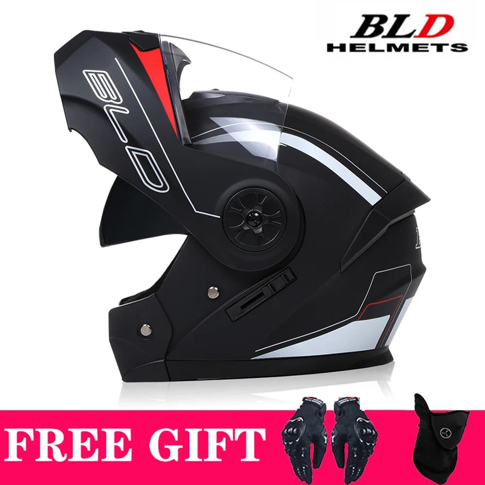 Casque de Moto Cross à double lentille, visière intérieure de sécurité, rabat modulaire, pour hommes, Voyage Racing, approuvé DOT