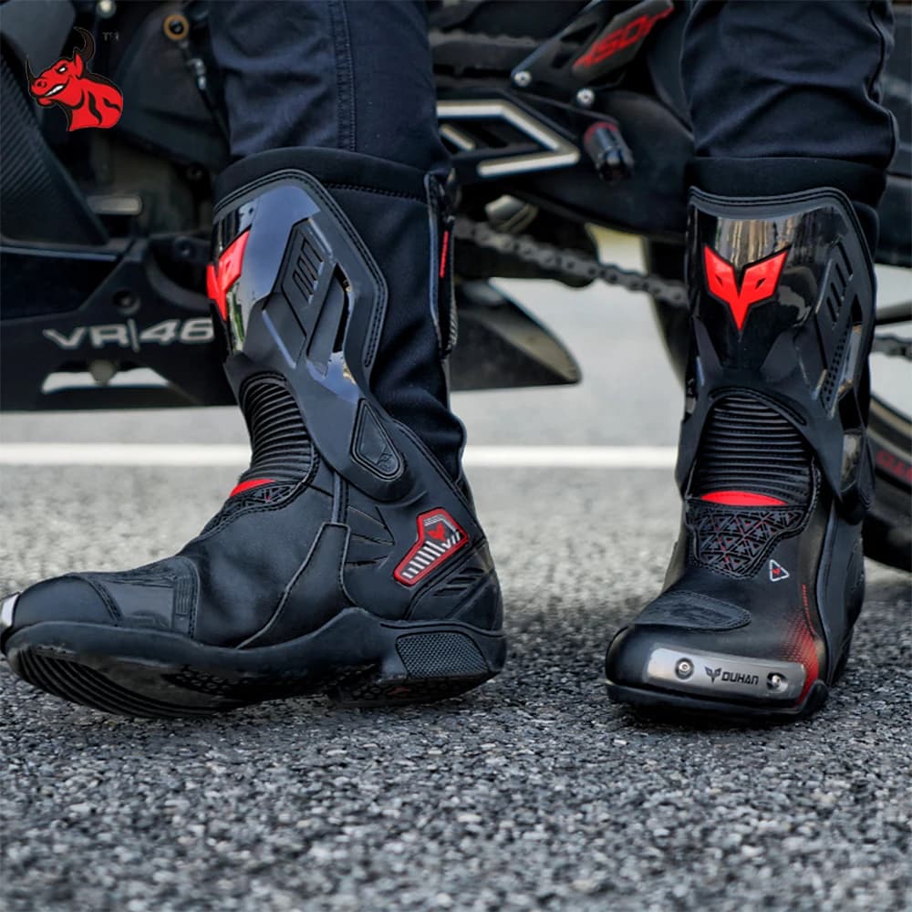 Bottes de moto de course tout-terrain, chaussures de vélo de montagne, imperméables, professionnelles, non aldes, haut de gamme