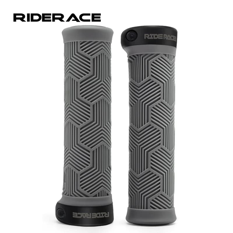 RIDERACE VTT poignées vélo poignée barre couverture en caoutchouc antichoc antidérapant ergonomique pour vtt cyclisme poignées de guidon