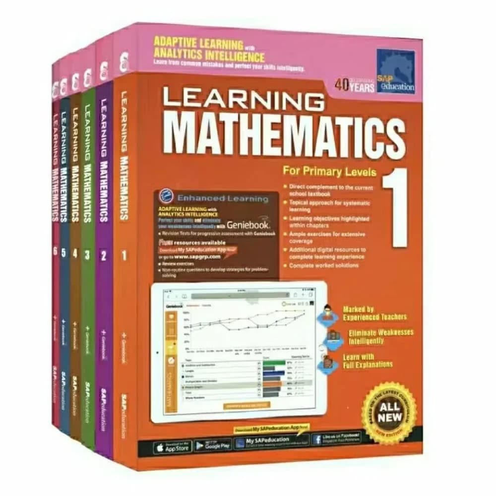 6 livres/ensemble SAP Learning Mathematics Book Grade 1-6, livres d'apprentissage des mathématiques pour enfants, manuel de mathématiques pour l'école primaire de Singapour