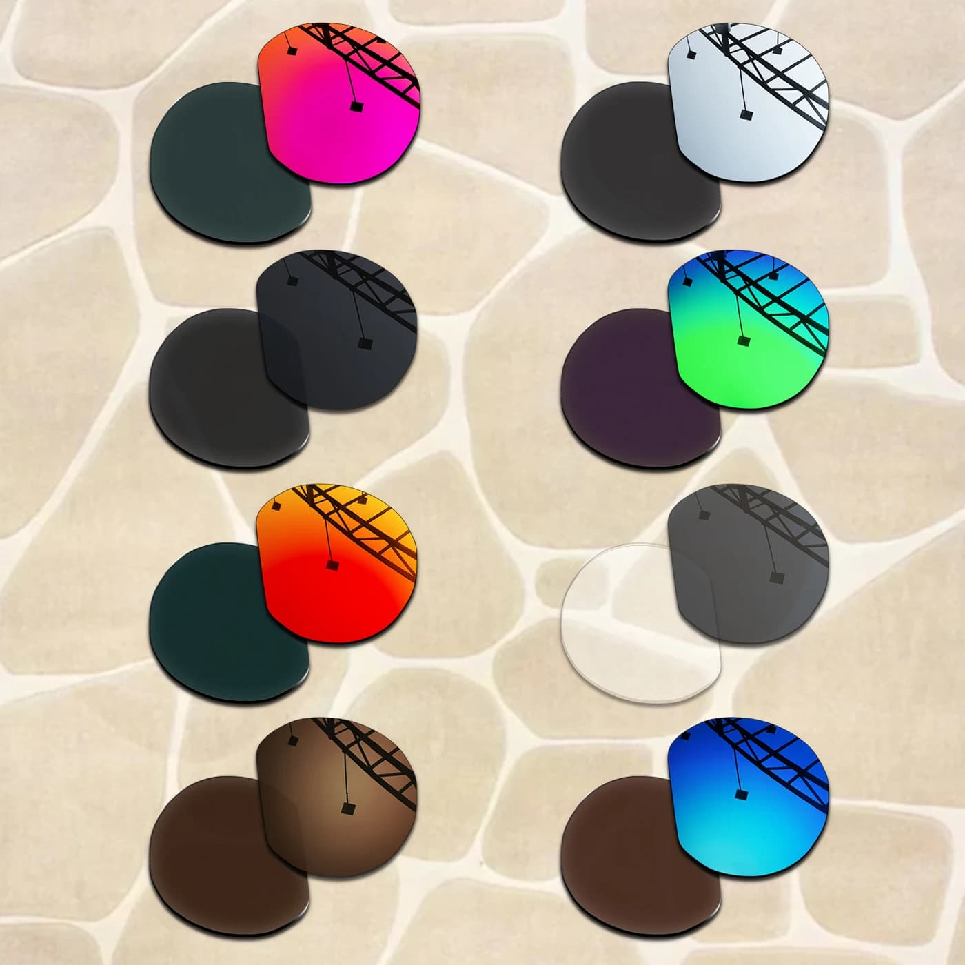 Lentilles de remplacement 12+ couleurs pour monture de lunettes Oakley Clifden OO9440 56mm, anti-rayures et 100% polarisées