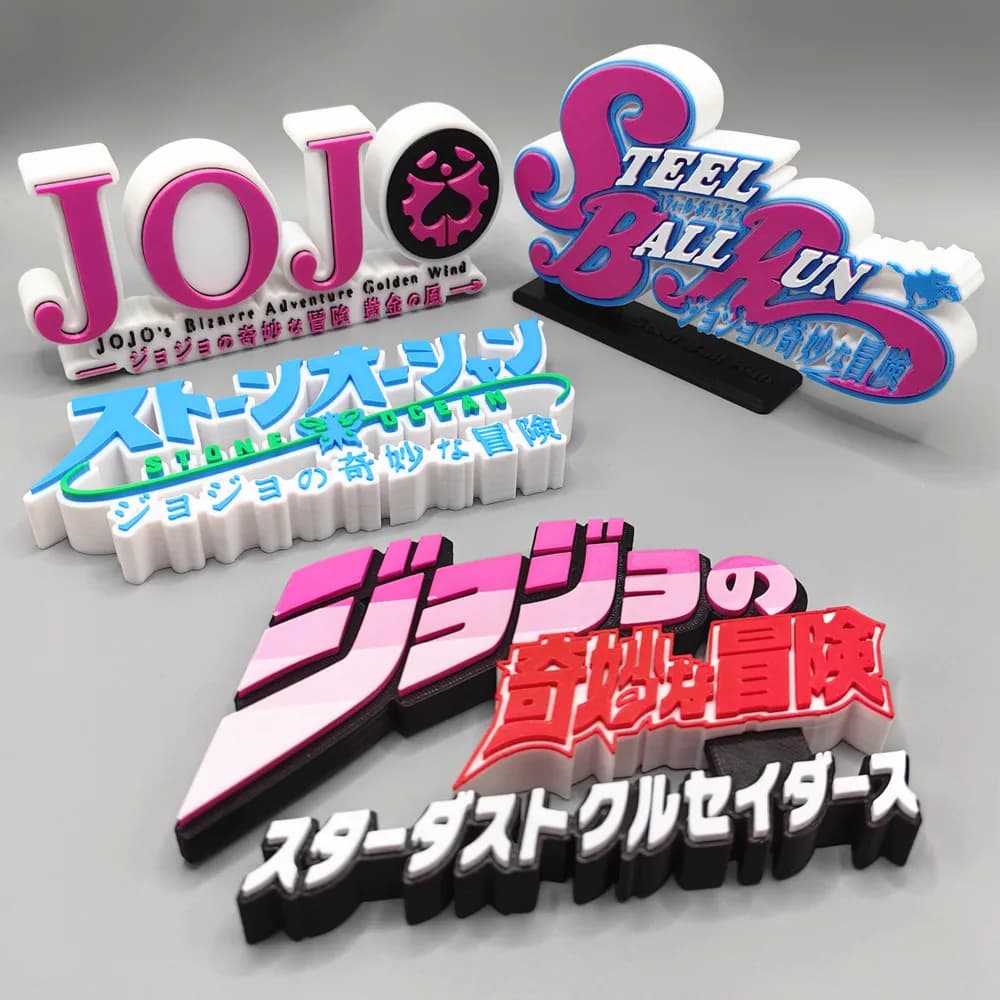 Figurines 3D de JoJo's Bizarre Adventure pour Jolyne, Jonathan Joestar, Jotaro, Dio Brando – Modèles d'exposition et jouets