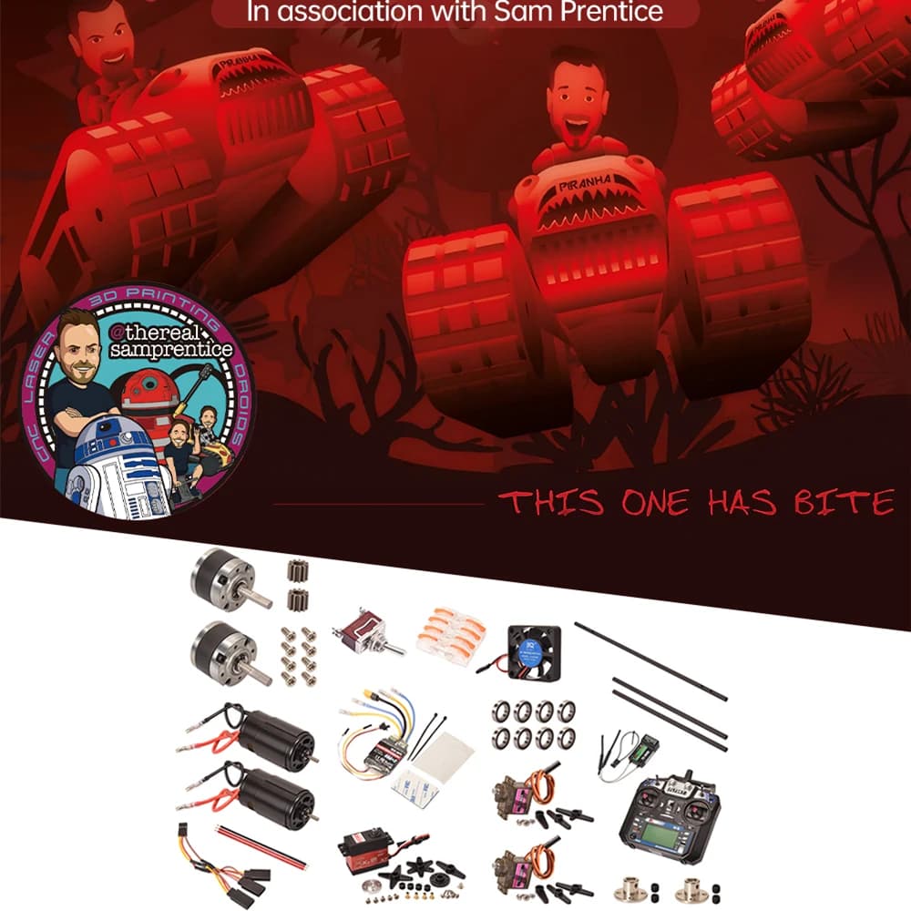 BIGTREETECH DeathRacer Kit V2 conception originale Flysky FS-I6 télécommande haute résistance légère pièces d'imprimante 3D pour la course
