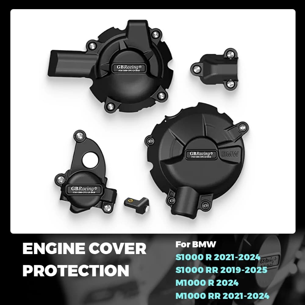 GB Racing S1000RR & S1000R Ensemble de protection de moteur de moto 2019-2025 Pour BMW S1000R S1000RR - Défense complète du moteur