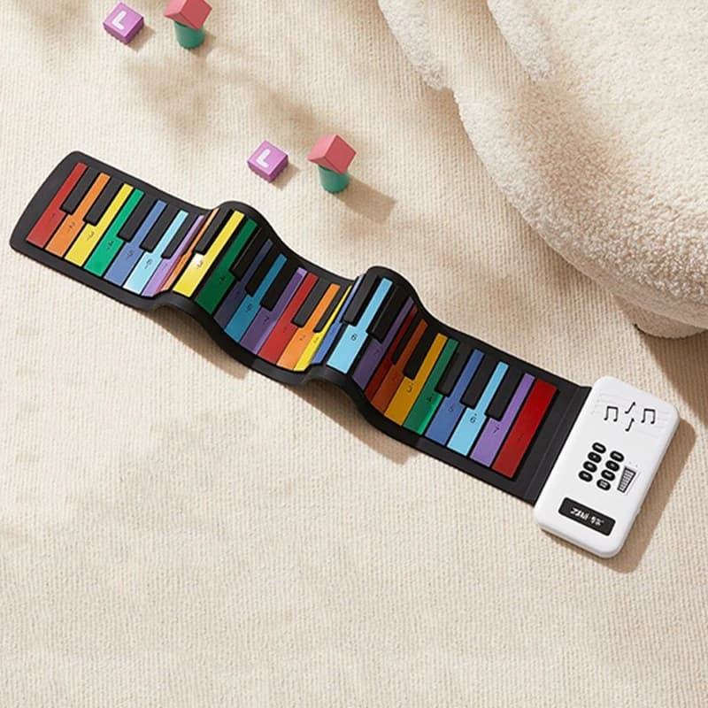 Piano à main à 49 touches pour enfants, Mini Pianos numériques professionnels pour débutants, Instruments de musique électroniques, clavier de musique Portable